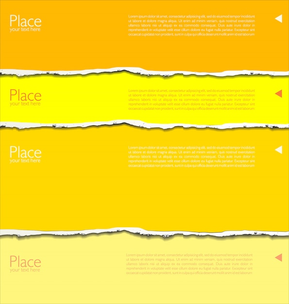 Sfondo di carta strappata con spazio per il testo