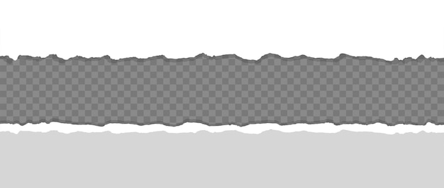Вектор Рваная бумажная записка на прозрачном фоне текстура рваной бумаги с тенью