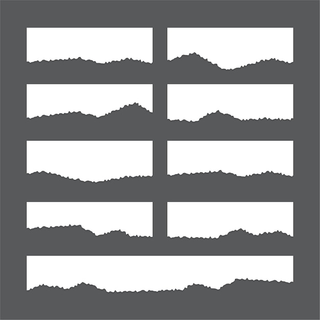 Torn paper sheet texture collection2