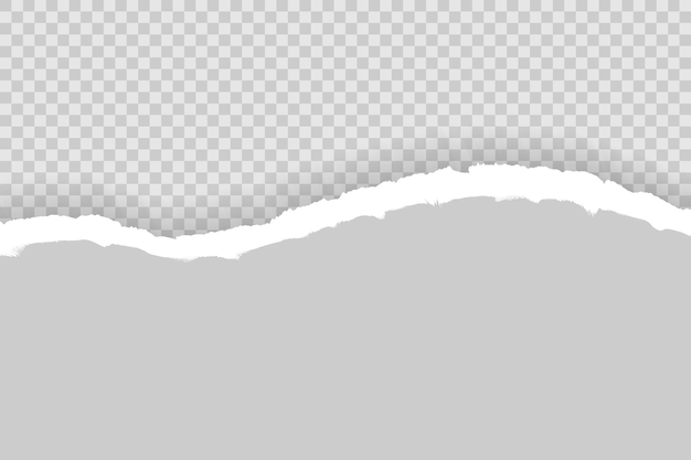 背景が灰色のテキスト用のスペースがある破れた紙