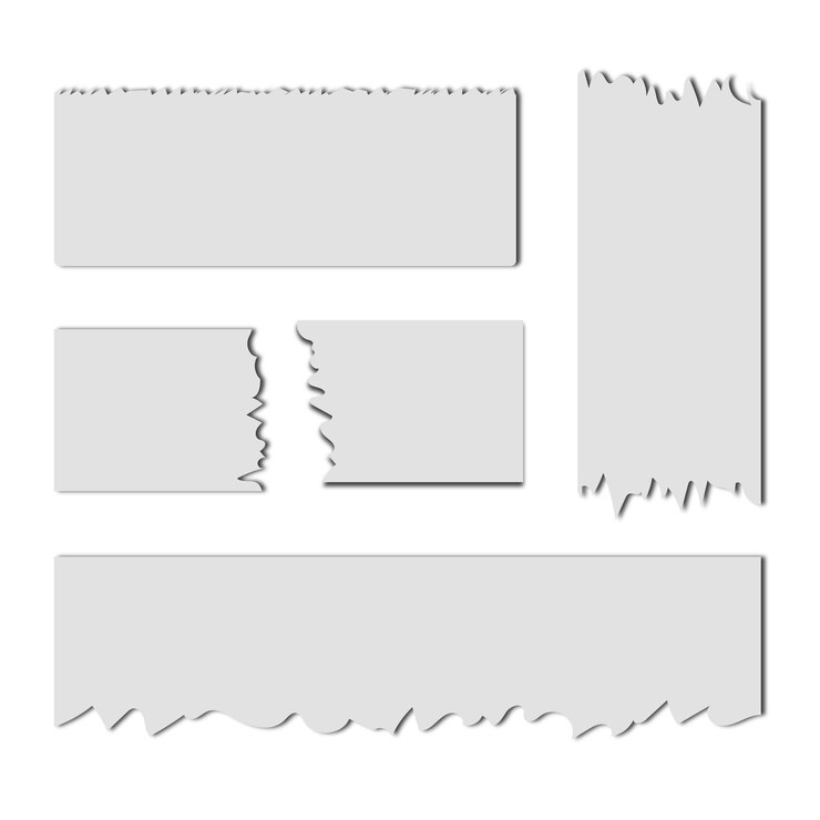 Vector torn ripped paper sheets vector illustration
