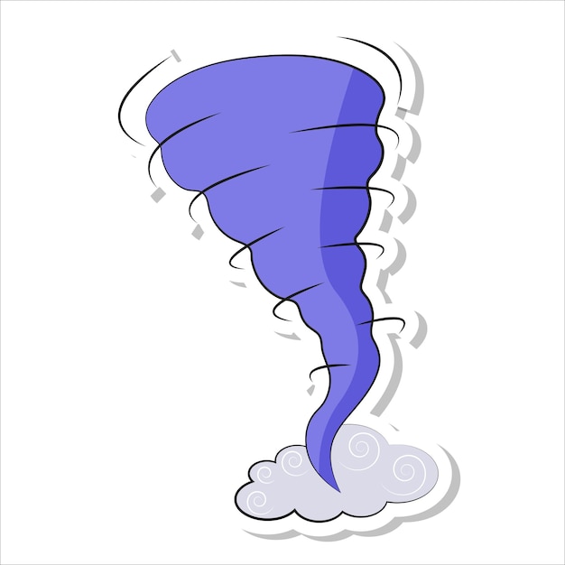 Tornado and Dust Cloud Sticker