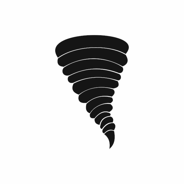 Tornado icon in simple style isolated vector illustration