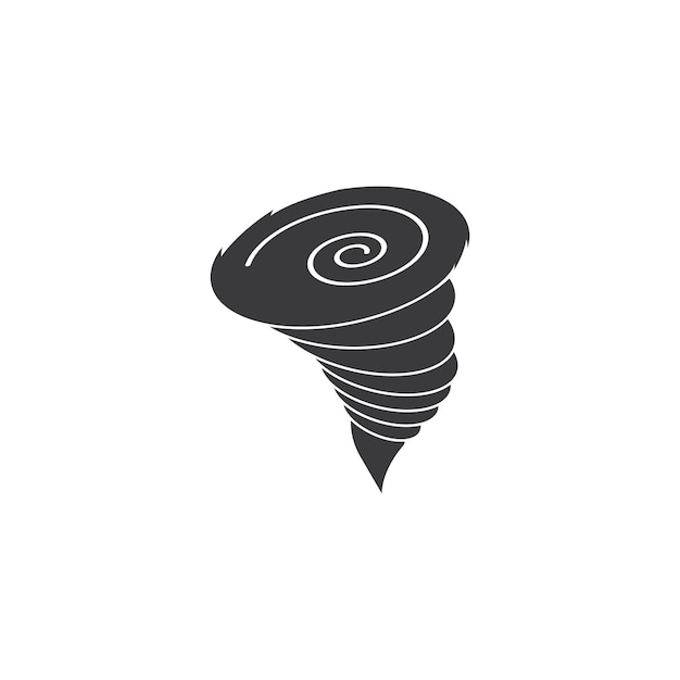 Vettore simbolo del logo tornado