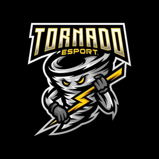 Tornado mascot logo esport gaming