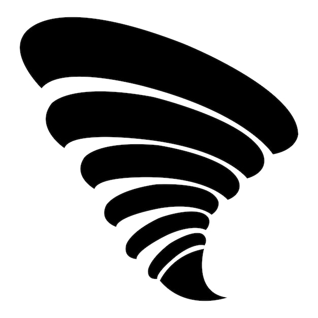 Tornado pictogram logo vector ontwerpsjabloon