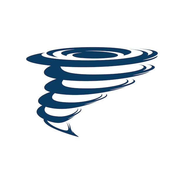 Vettore tornado twister logo icona disegno vettoriale
