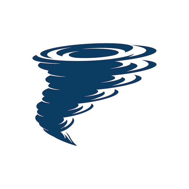 Tornado twister logo icon design vector