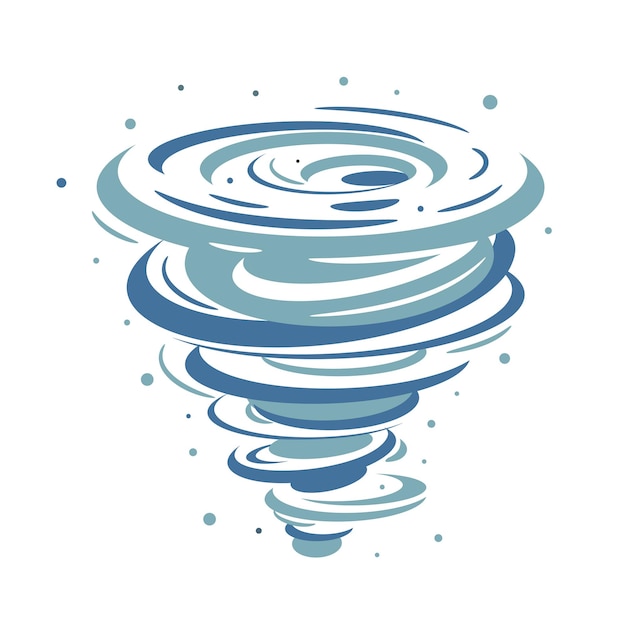 Tornado Vector icon isolated on white background