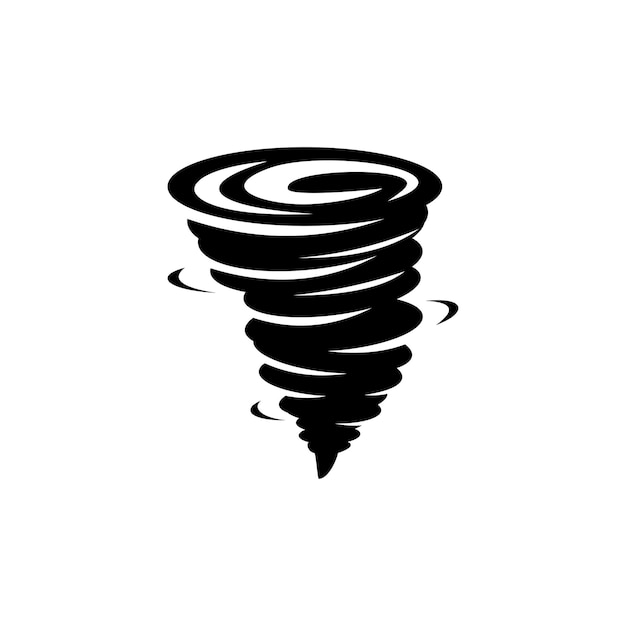 Tornado vortex logo sjabloonontwerp
