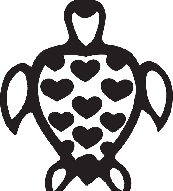 Vector tortoise logo with gradient colors