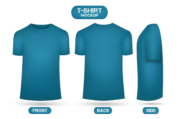 Mockup di t-shirt tinta unita tosca