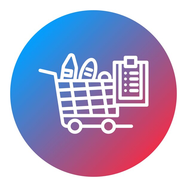Totaal winkelwagentje icoon vector afbeelding kan worden gebruikt voor e-commerce store