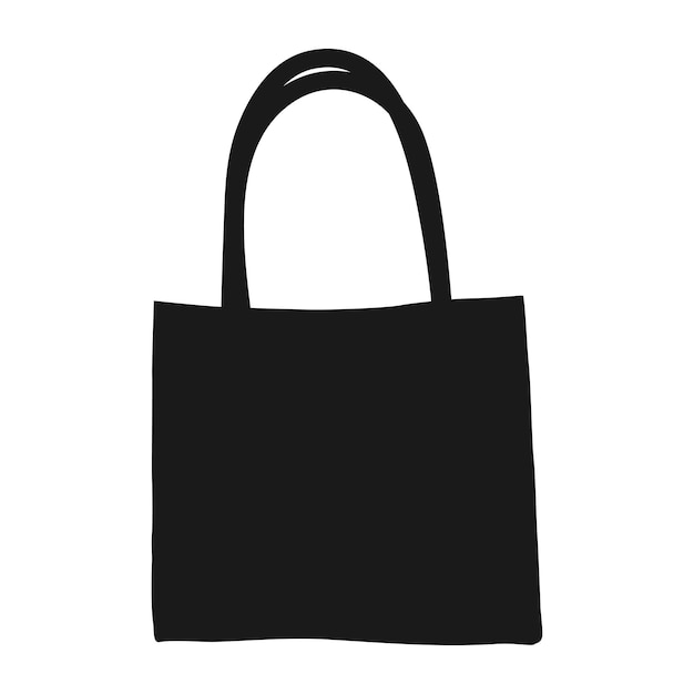 Vector tote bag icon vector illustration flat design