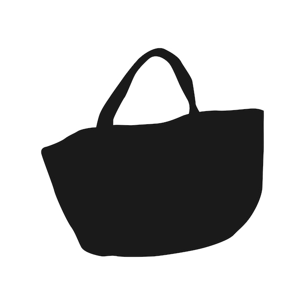 Vector tote bag icon vector illustration flat design