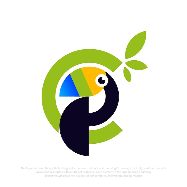 Toucan bird logo uccelli logo vector logo templete