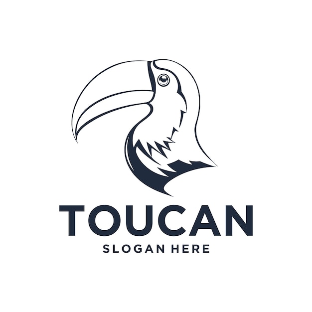 Toucan bird logo vector illustration