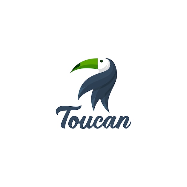 Toucan bird mascot logo . animal head   logotype