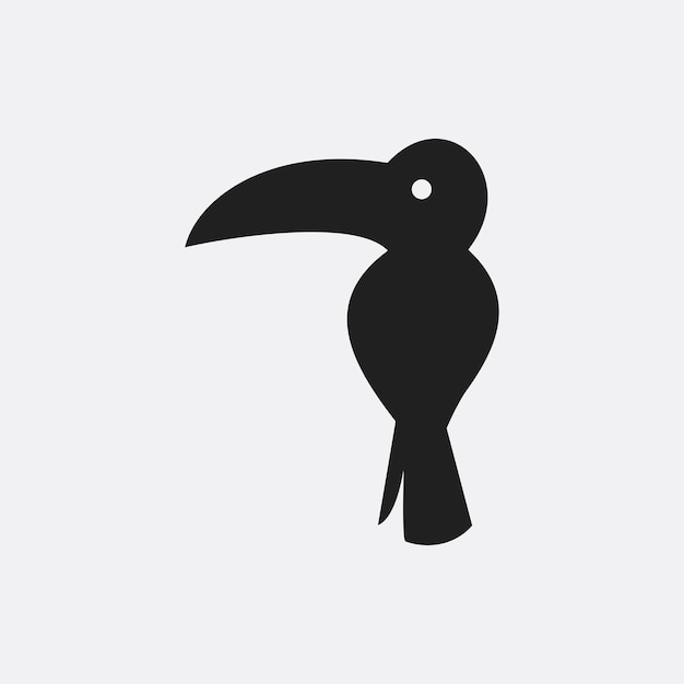 Vector toucan icon illustration