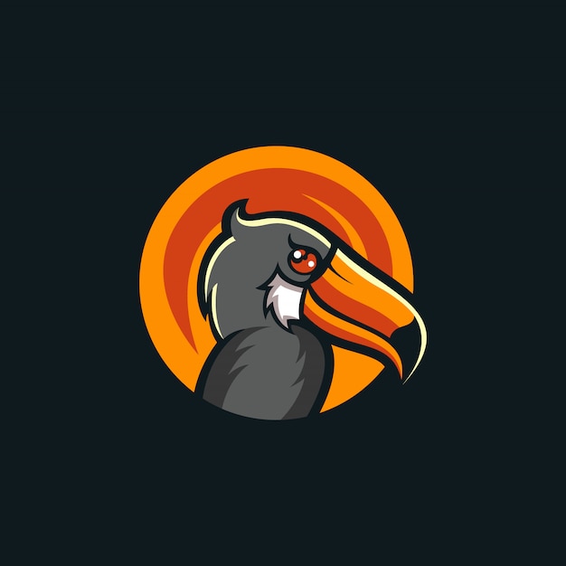 toucan logo design ilustration