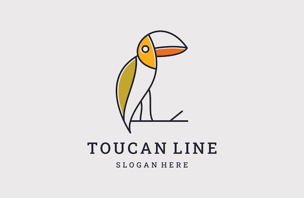 Toucan logo sjabloon vector illustratie ontwerp