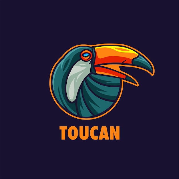 Logo mascotte toucan