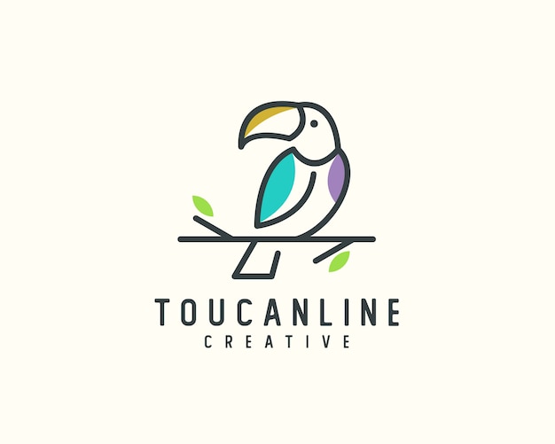 Toucan outline logo