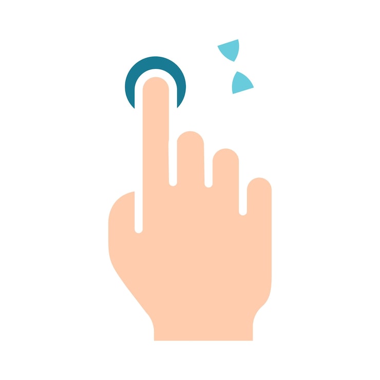 Vector 터치 패드 아이콘 인스 손가락 더블 클릭 감소 증가 회전 회전 근사 누르기 스크롤 클릭 화살표 센서 회전 이동 응답 시간 x2