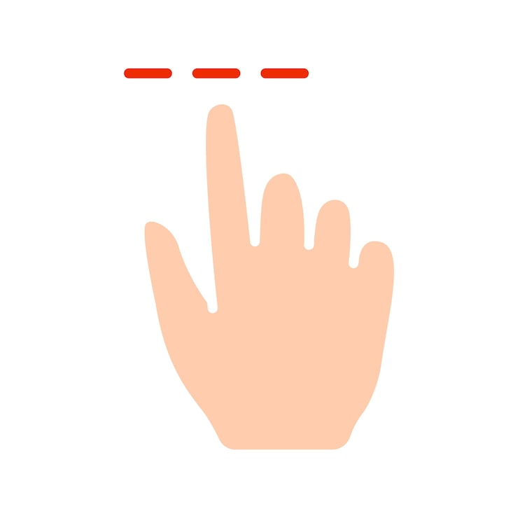 Vector 터치 패드 아이콘 인스 손가락 더블 클릭 감소 증가 회전 회전 근사 누르기 스크롤 클릭 화살표 센서 회전 이동 응답 시간 x2