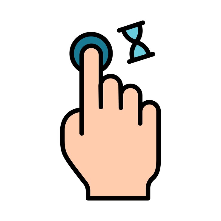 Vector touch pad icon index finger doubleclick decrease increase turn rotation approximation press scrolling click arrow sensor turn zoom in move response time x2