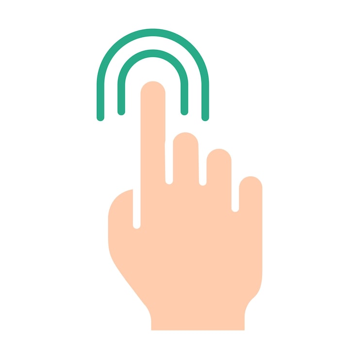 Vector 터치 패드 아이콘 인스 손가락 더블 클릭 감소 증가 회전 회전 근사 누르기 스크롤 클릭 화살표 센서 회전 이동 응답 시간 x2