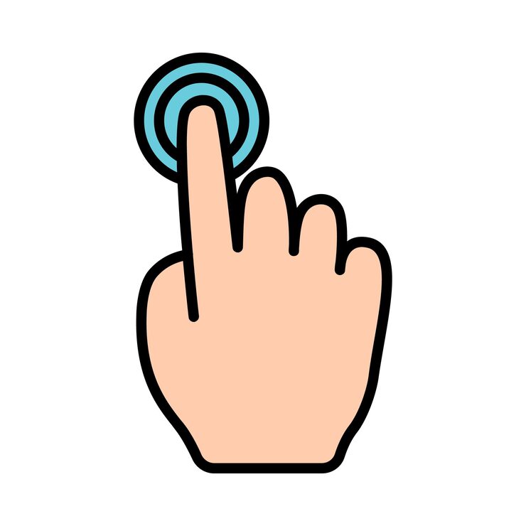 Vector 터치 패드 아이콘 인스 손가락 더블 클릭 감소 증가 회전 회전 근사 누르기 스크롤 클릭 화살표 센서 회전 이동 응답 시간 x2