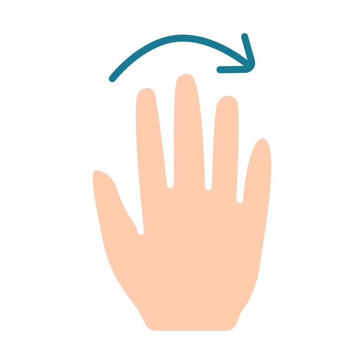 Vector 터치 패드 아이콘 인스 손가락 더블 클릭 감소 증가 회전 회전 근사 누르기 스크롤 클릭 화살표 센서 회전 이동 응답 시간 x2