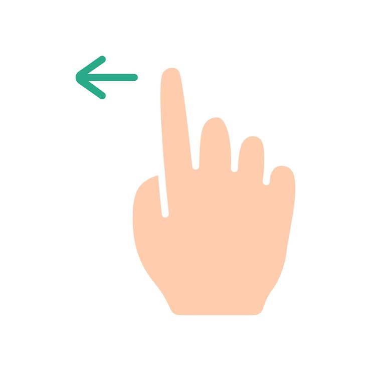 Vector 터치 패드 아이콘 인스 손가락 더블 클릭 감소 증가 회전 회전 근사 누르기 스크롤 클릭 화살표 센서 회전 이동 응답 시간 x2