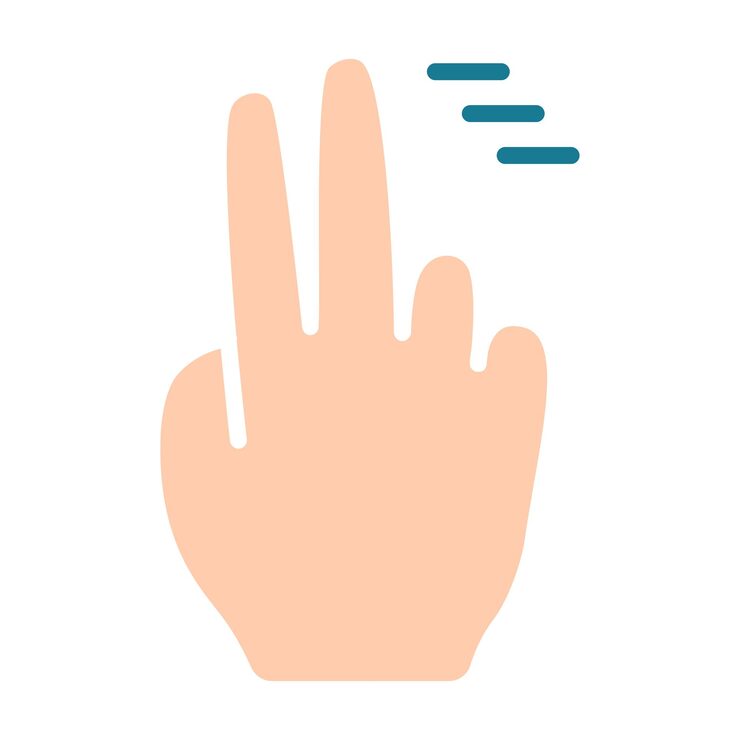 Vector 터치 패드 아이콘 인스 손가락 더블 클릭 감소 증가 회전 회전 근사 누르기 스크롤 클릭 화살표 센서 회전 이동 응답 시간 x2