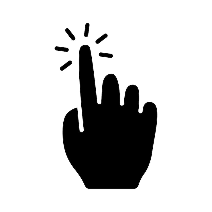 Vector touch pad icon index finger doubleclick decrease increase turn rotation approximation press scrolling click arrow sensor turn zoom in move response time x2