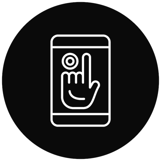 タッチスクリーンアイコンのベクトル画像はユーザーエクスペリエンスに使用できます