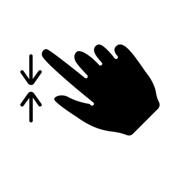 Touchpad-icone Verwijzervinger dubbele klik afname toename draai rotatie benadering druk scrollen klik pijl sensor draai Zoom in beweging responstijd x2