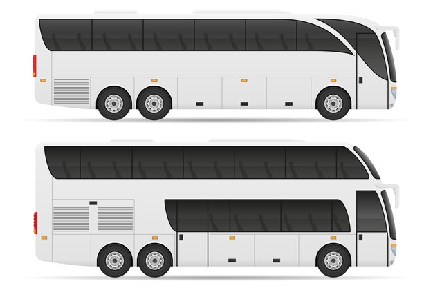 Tour city bus stock vector illustration