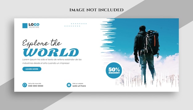 Tour and Travel Agency Social Media Facebook Cover Template Design