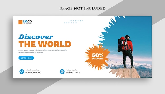 Tour and Travel Agency Social Media Facebook Cover Template Design