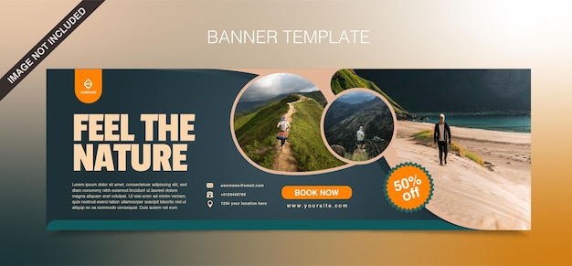 tour and travel banner vector design template