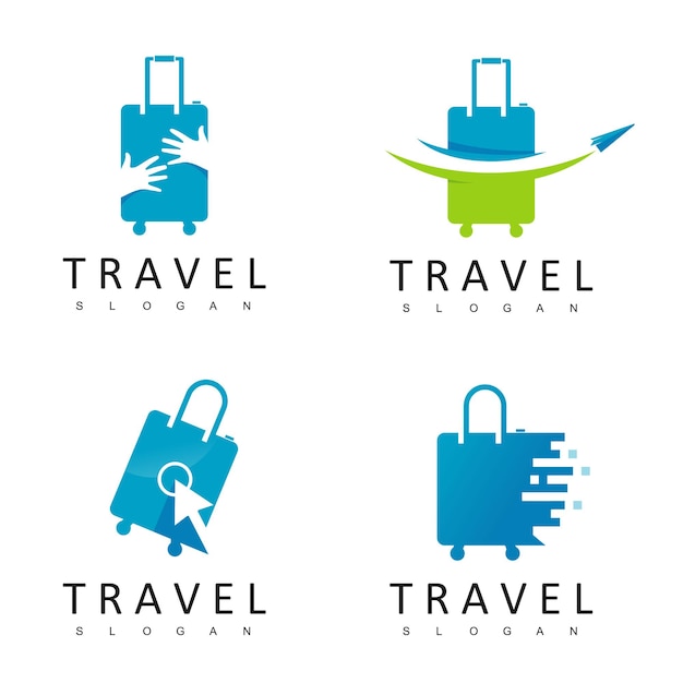 Modello di progettazione di logo di tour e viaggi