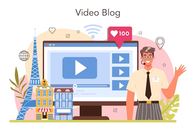 Tour vakantiegids online service of platform toeristen luisteren