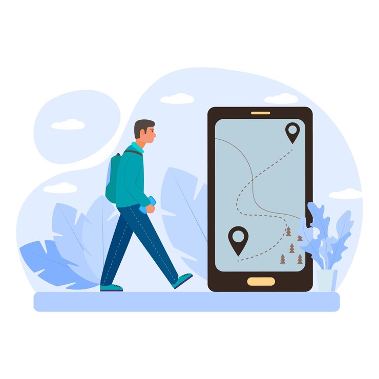 Vector tourism and hiking adventure concept. vector flat people illustration.