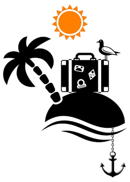 Logo del turismo e delle vacanze