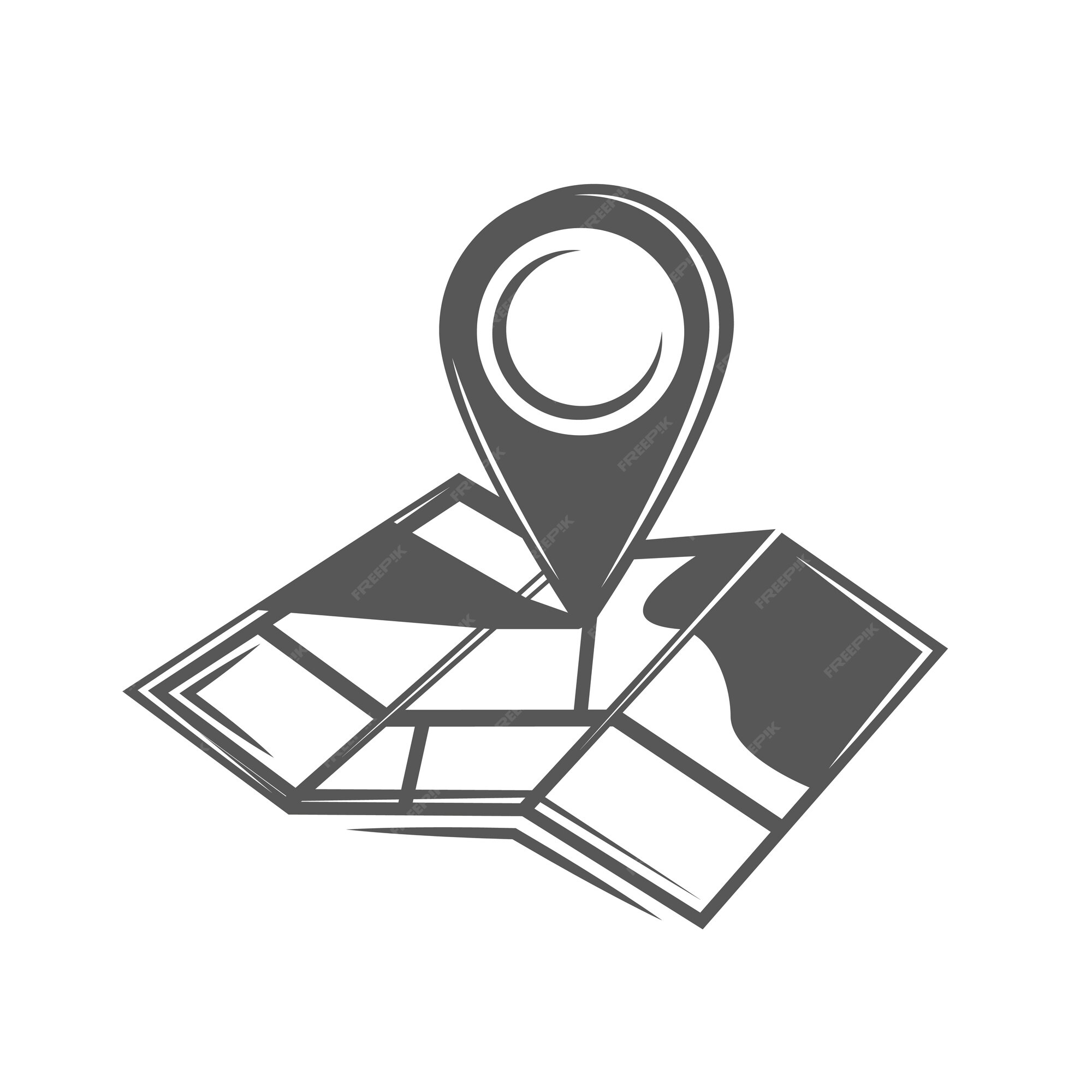 Premium Vector | Touristic map isolated on white
