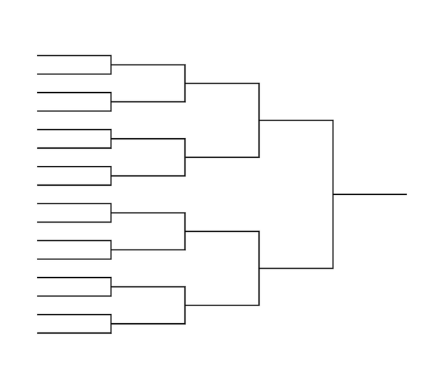 Tournament bracket templates Vector illustration