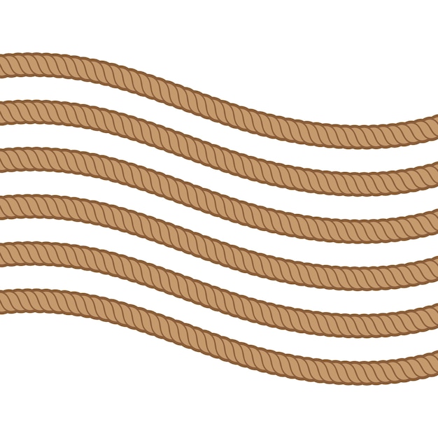 Vector touw grens vector illustratie ontwerp