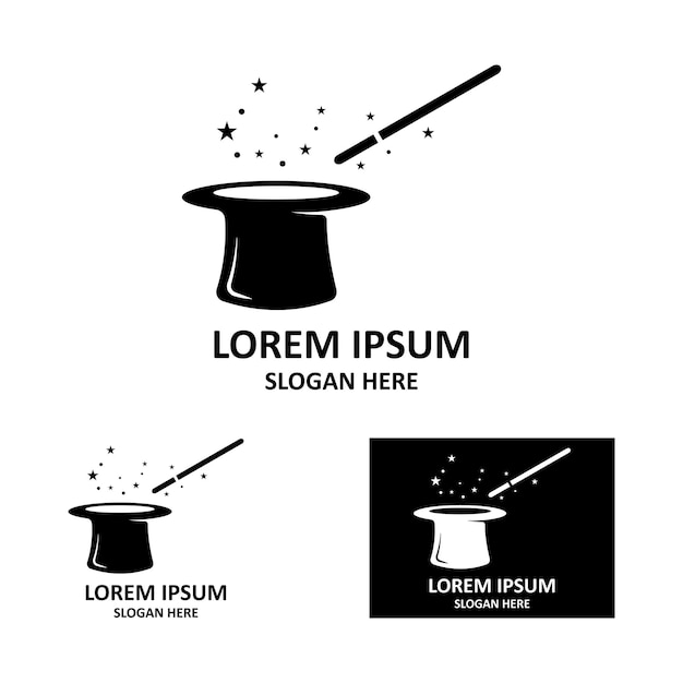 Toverstaf pictogram logo vector